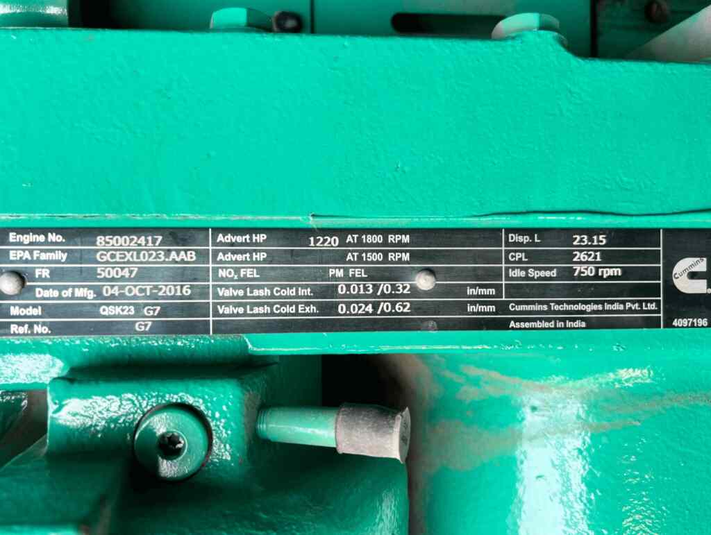 Cummins DQCB Standby Diesel Generator - Tier 2